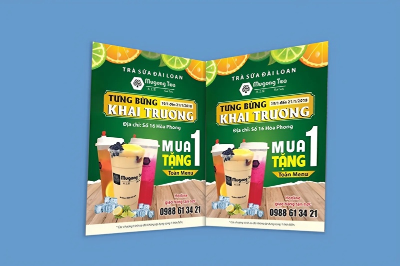 Tờ rơi khổ A4 cung cấp đầy đủ các thông tin